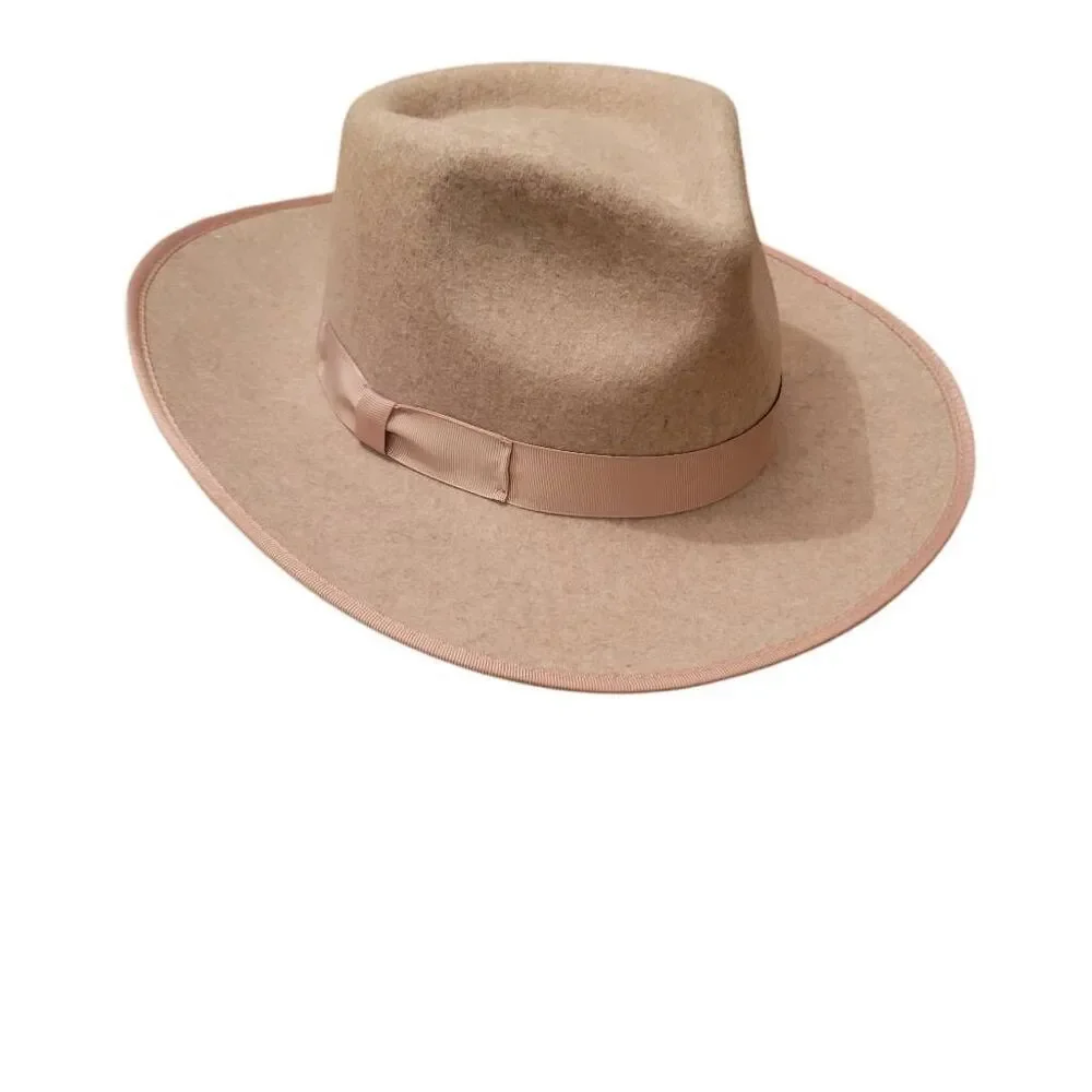 Gigi Pip Women's Tan Australian Wool Monroe Rancher Hat